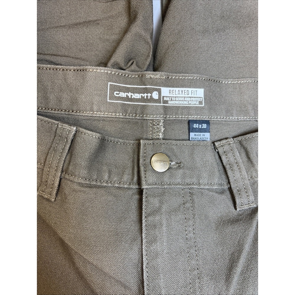 Carhartt 103334 Rugged Flex Double Front Work Pants 44x30 Tarmac NWT Hammer Loop - Picture 3 of 11
